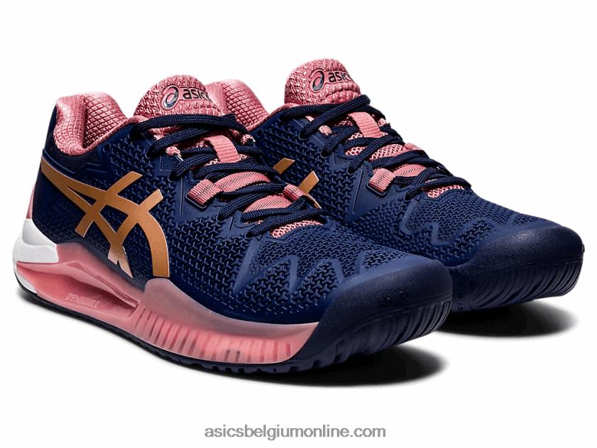 gel-resolutie 8 V6HXR23894 peacoat/rosé goud Asics