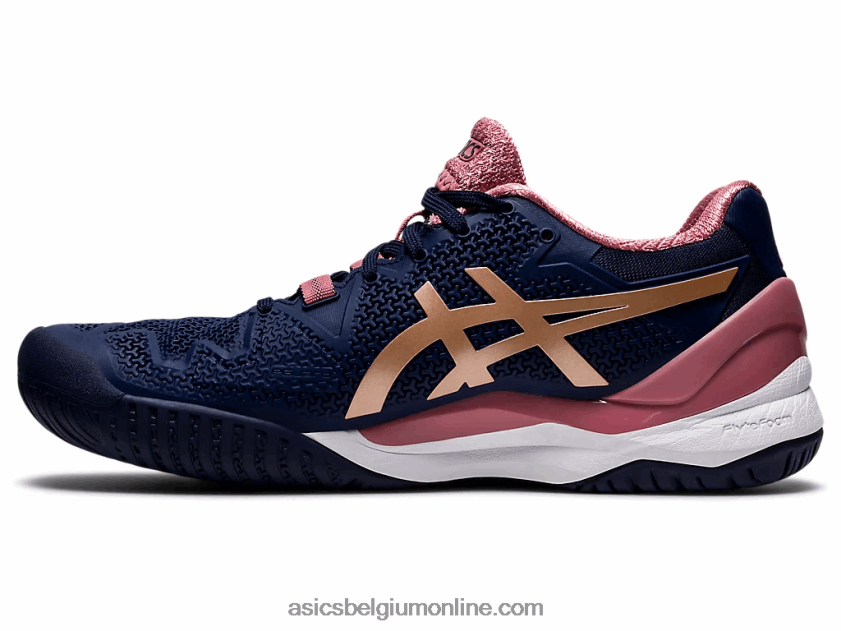 gel-resolutie 8 V6HXR23894 peacoat/rosé goud Asics
