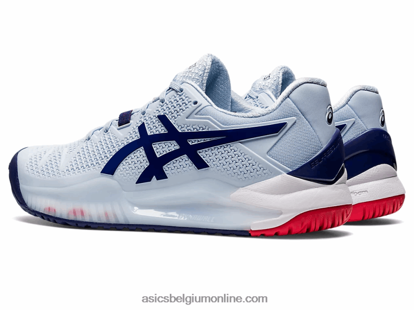 gel-resolutie 8 breed V6HXR23107 zachte lucht/duikblauw Asics