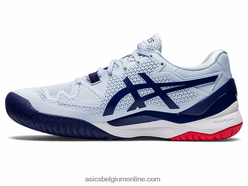 gel-resolutie 8 breed V6HXR23107 zachte lucht/duikblauw Asics