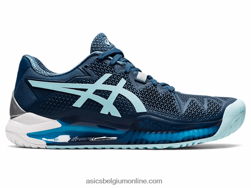 gel-resolutie 8 breed V6HXR23521 licht indigo/helder blauw Asics