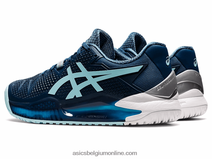 gel-resolutie 8 breed V6HXR23521 licht indigo/helder blauw Asics