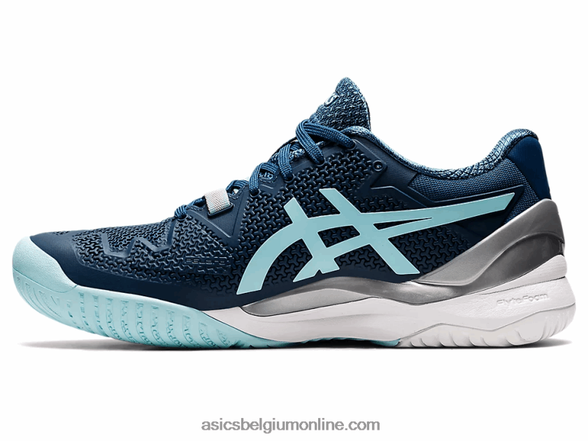 gel-resolutie 8 breed V6HXR23521 licht indigo/helder blauw Asics