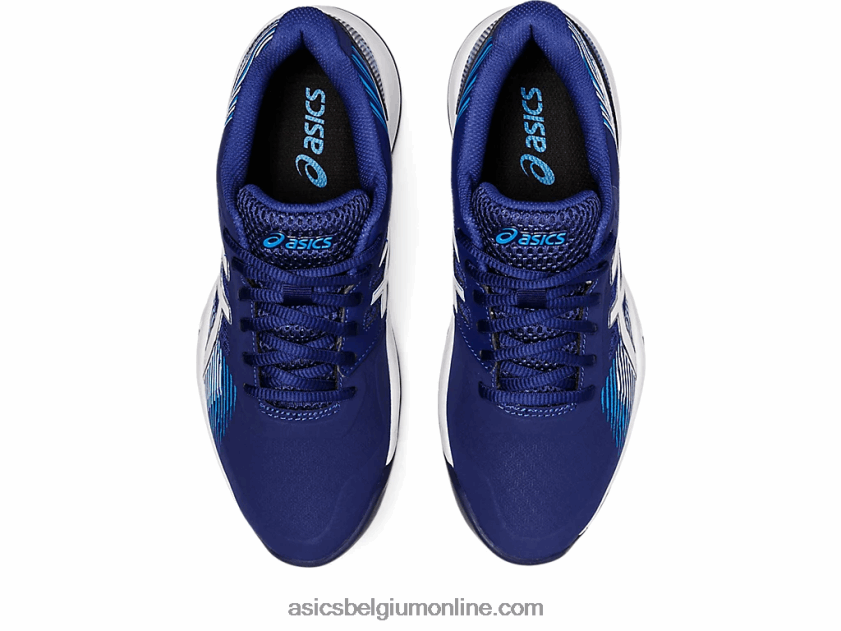 gelspel 8 V6HXR23098 duik blauw/wit Asics