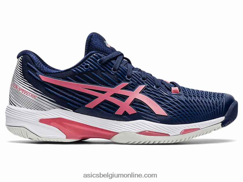 oplossingssnelheid ff 2 V6HXR23654 peacoat/rokerige roos Asics