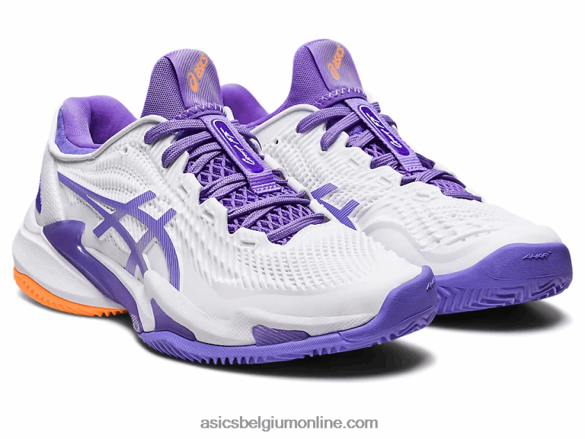 rechtbank ff 3 gravel V6HXR22389 wit/amethist Asics