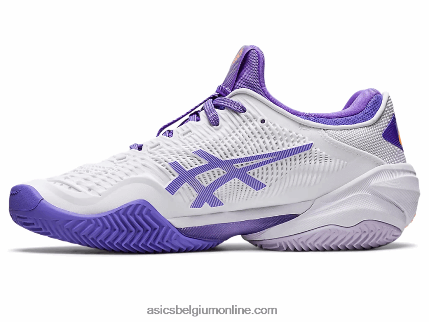 rechtbank ff 3 gravel V6HXR22389 wit/amethist Asics