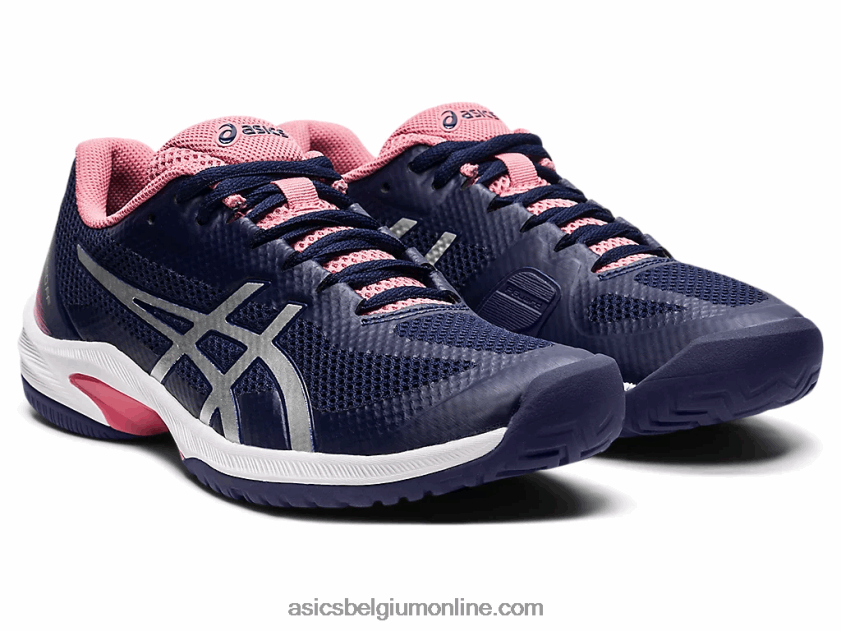 rechtbank snelheid ff V6HXR23511 peacoat/puur zilver Asics