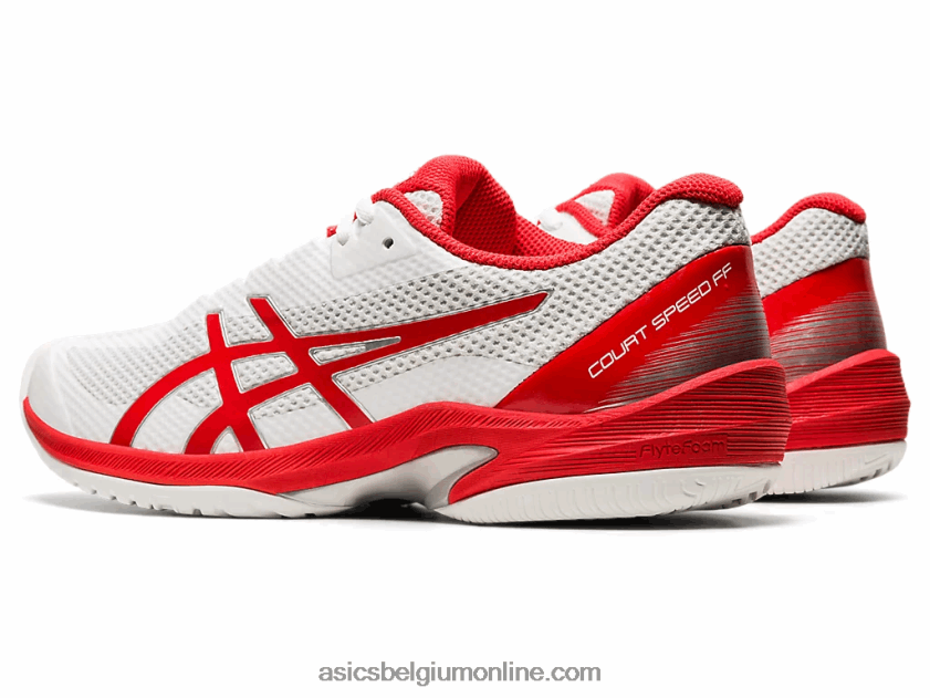 rechtbank snelheid ff V6HXR24102 wit/vurig rood Asics
