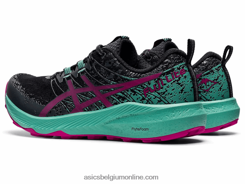 fuji lite 2 V6HXR23586 zwart/fuchsia rood Asics