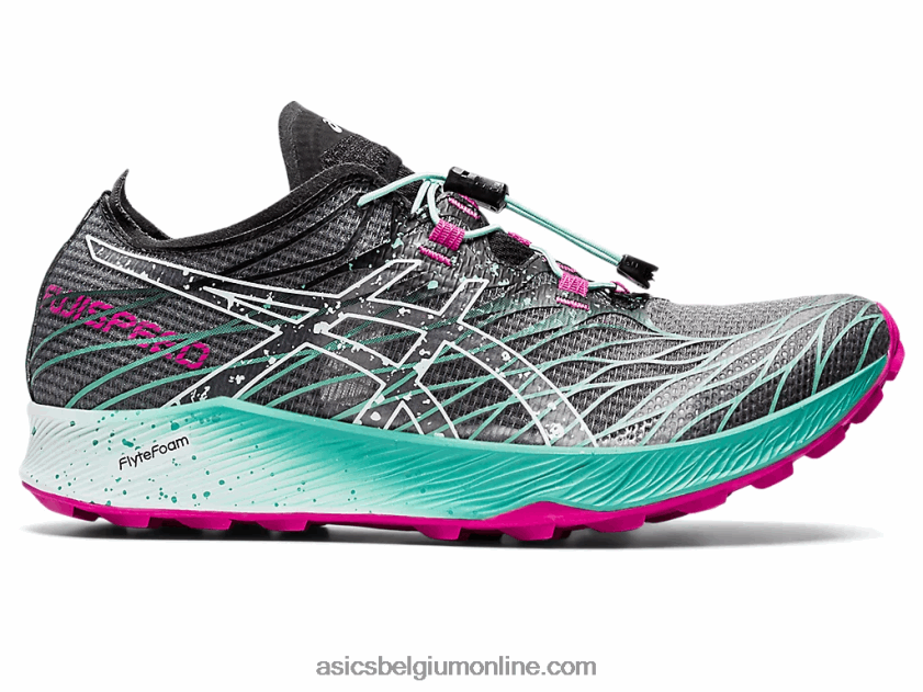 fujisnelheid V6HXR23102 zwarte/rustgevende zee Asics