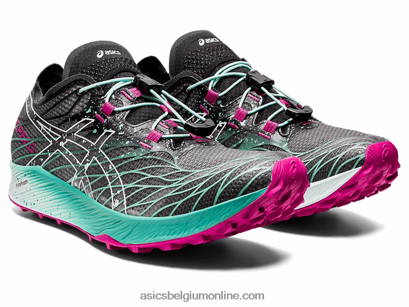 fujisnelheid V6HXR23102 zwarte/rustgevende zee Asics
