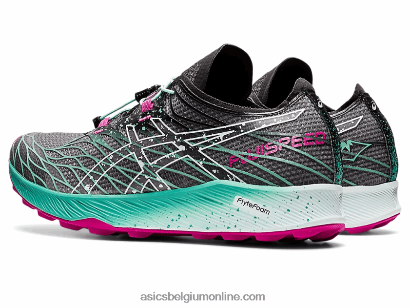 fujisnelheid V6HXR23102 zwarte/rustgevende zee Asics