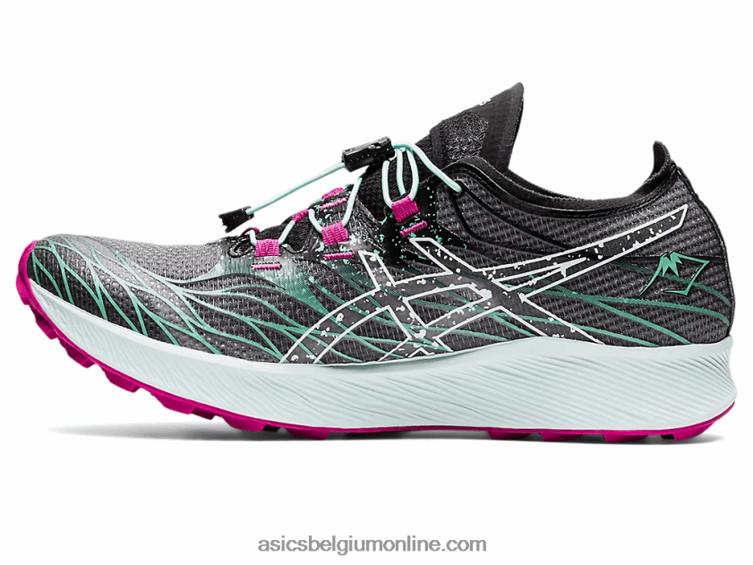 fujisnelheid V6HXR23102 zwarte/rustgevende zee Asics