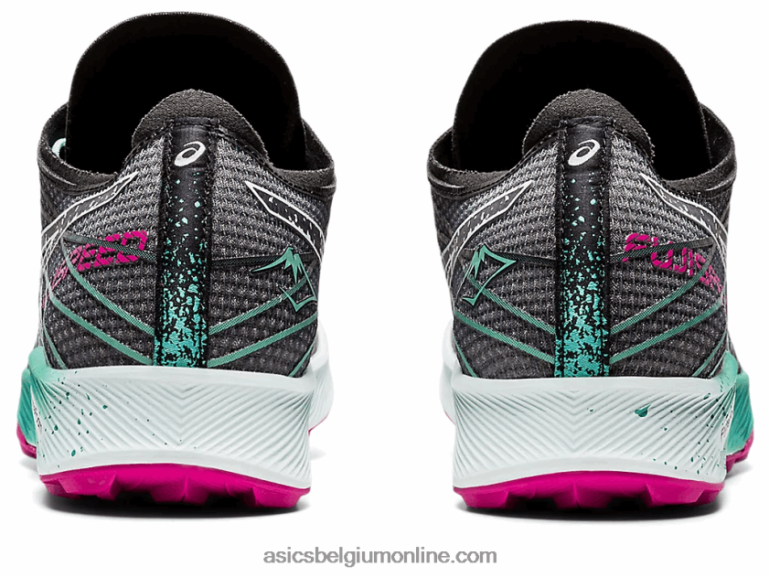 fujisnelheid V6HXR23102 zwarte/rustgevende zee Asics