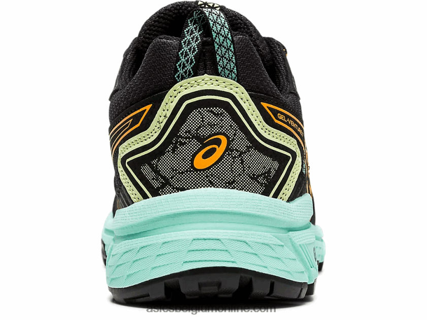 gelventure 7 breed V6HXR24162 zwart/oranje pop Asics