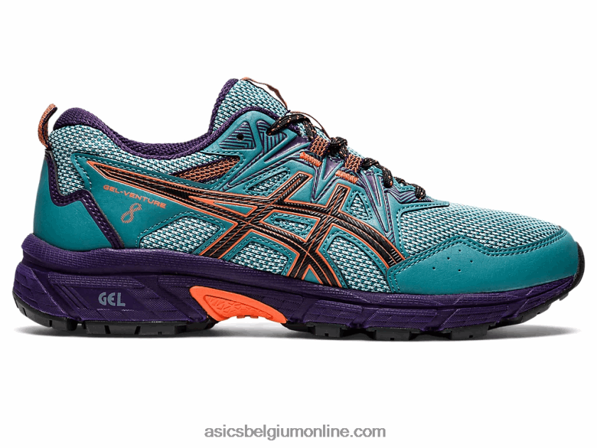 gelventure 8 V6HXR22879 mistige dennen / nova oranje Asics