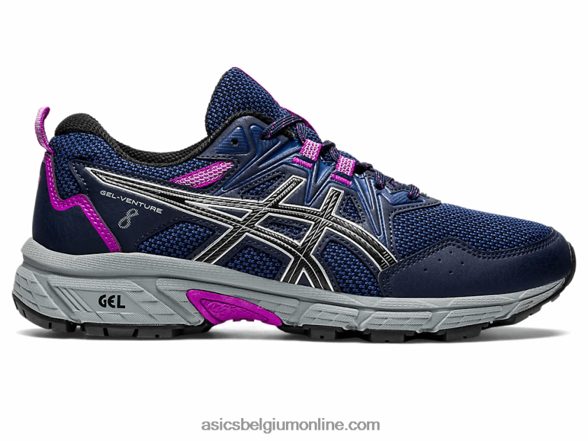 gelventure 8 V6HXR22981 middernacht/puur zilver Asics