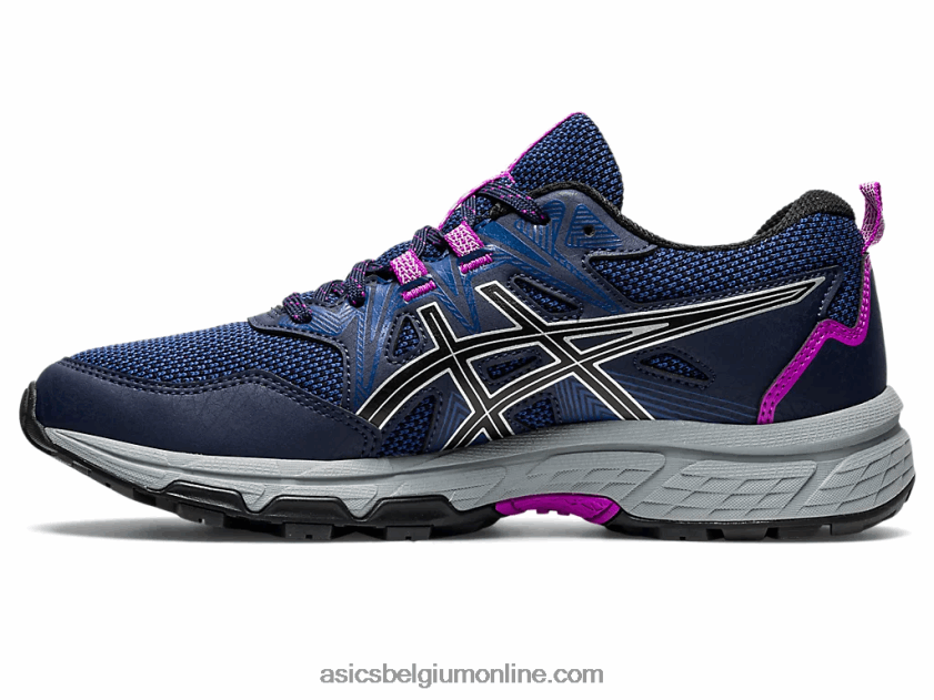 gelventure 8 V6HXR22981 middernacht/puur zilver Asics