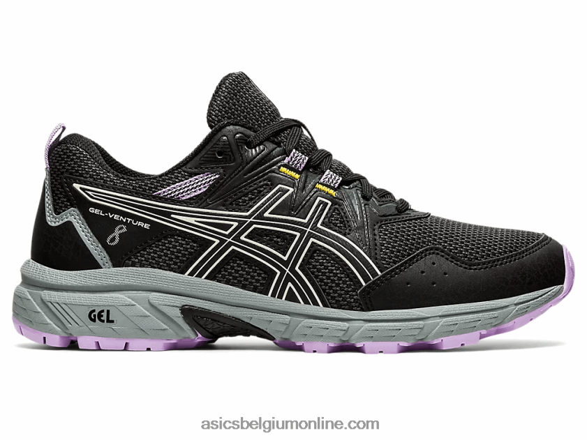 gelventure 8 V6HXR23443 zwart/ivoor Asics