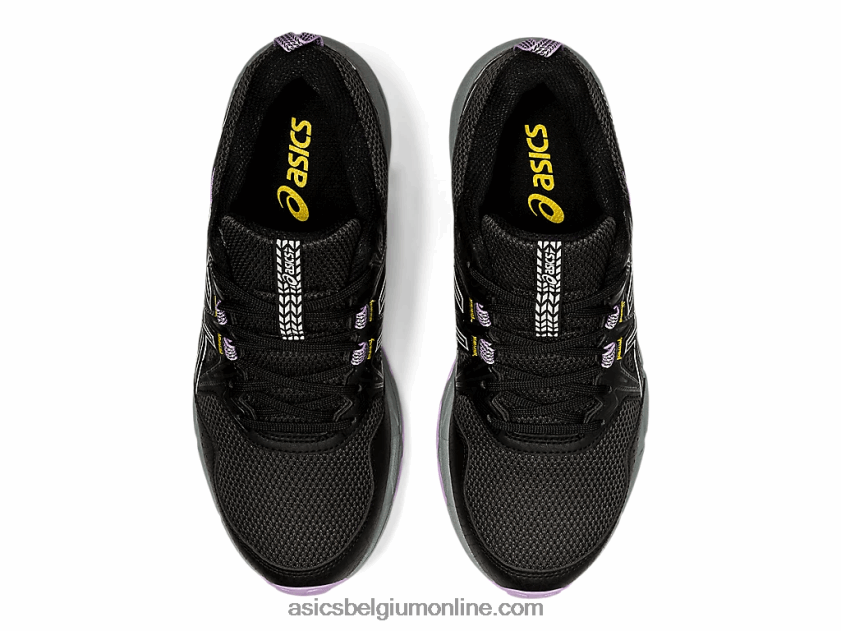 gelventure 8 breed V6HXR23354 zwart/ivoor Asics