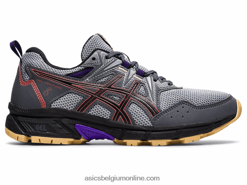 gelventure 8 breed V6HXR23938 drager grijs/rode baksteen Asics