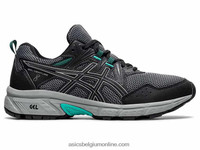 gelventure 8 breed V6HXR23946 zwart / plaatrots Asics