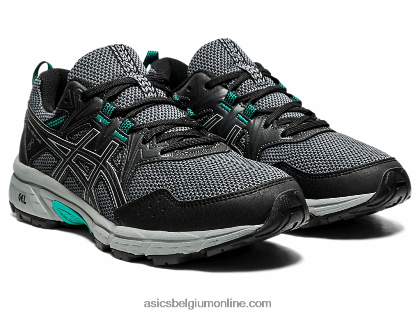 gelventure 8 breed V6HXR23946 zwart / plaatrots Asics