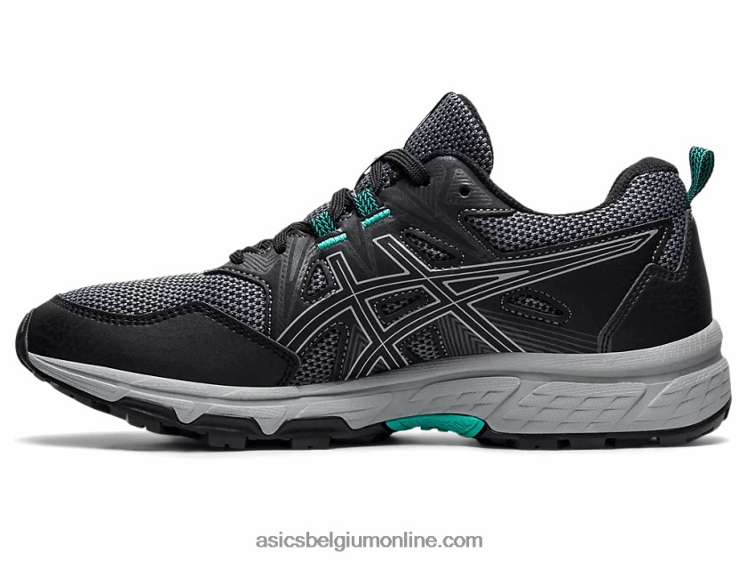 gelventure 8 breed V6HXR23946 zwart / plaatrots Asics