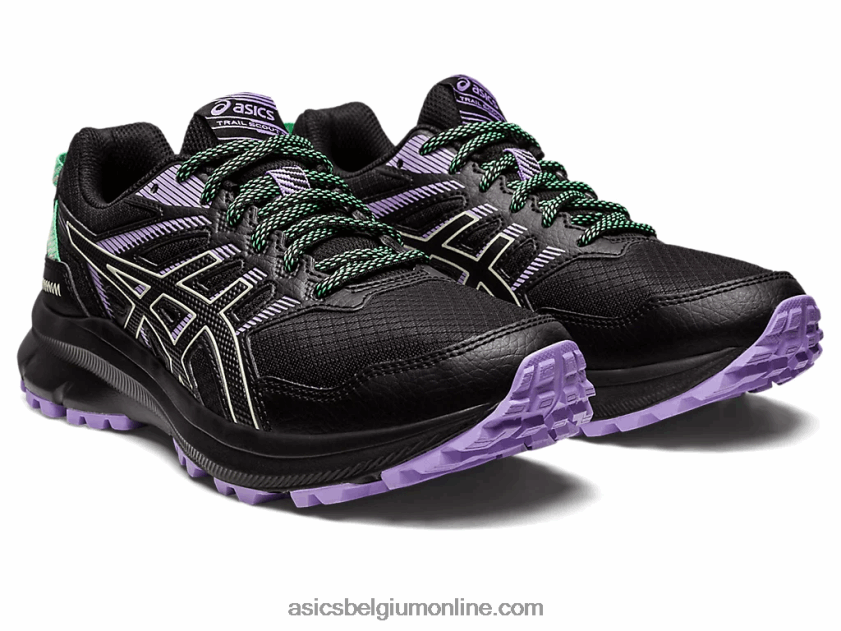 padverkenner 2 V6HXR22421 zwart/fluistergroen Asics