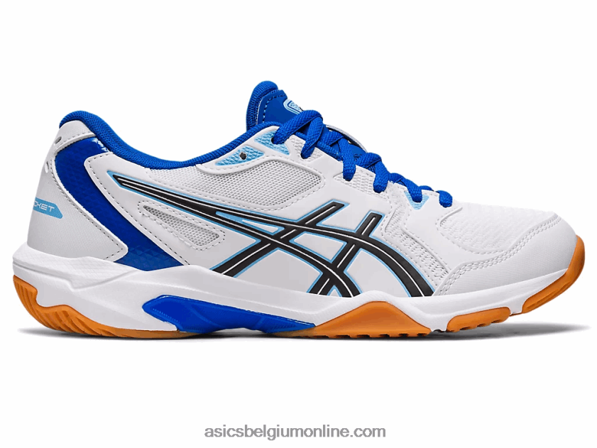 gelraket 10 V6HXR22355 wit/arctisch blauw Asics