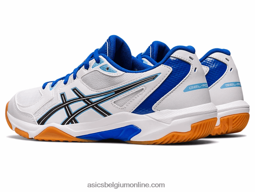 gelraket 10 V6HXR22355 wit/arctisch blauw Asics