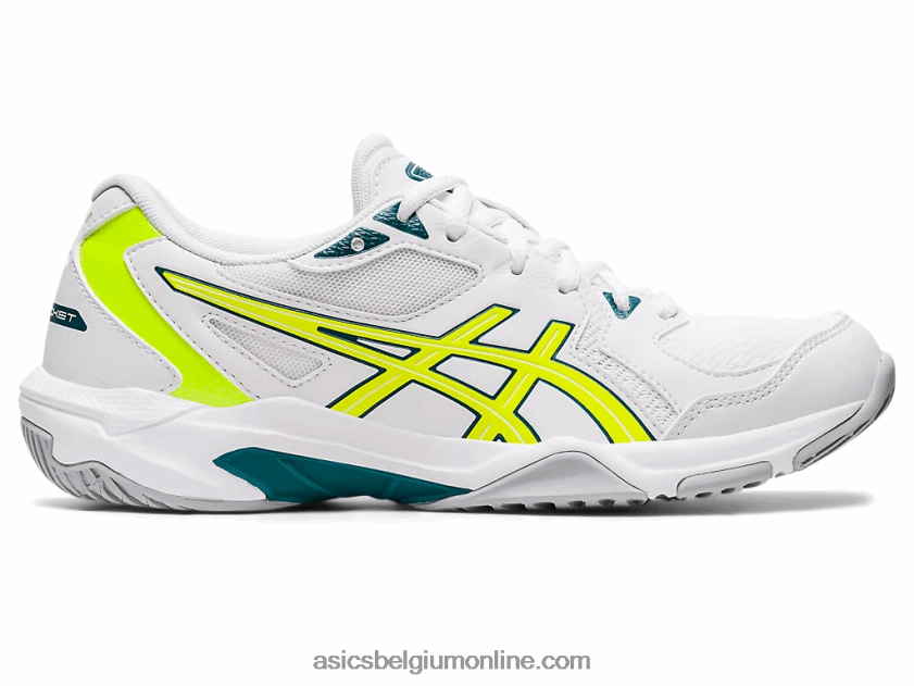 gelraket 10 V6HXR22808 wit/veiligheidsgeel Asics