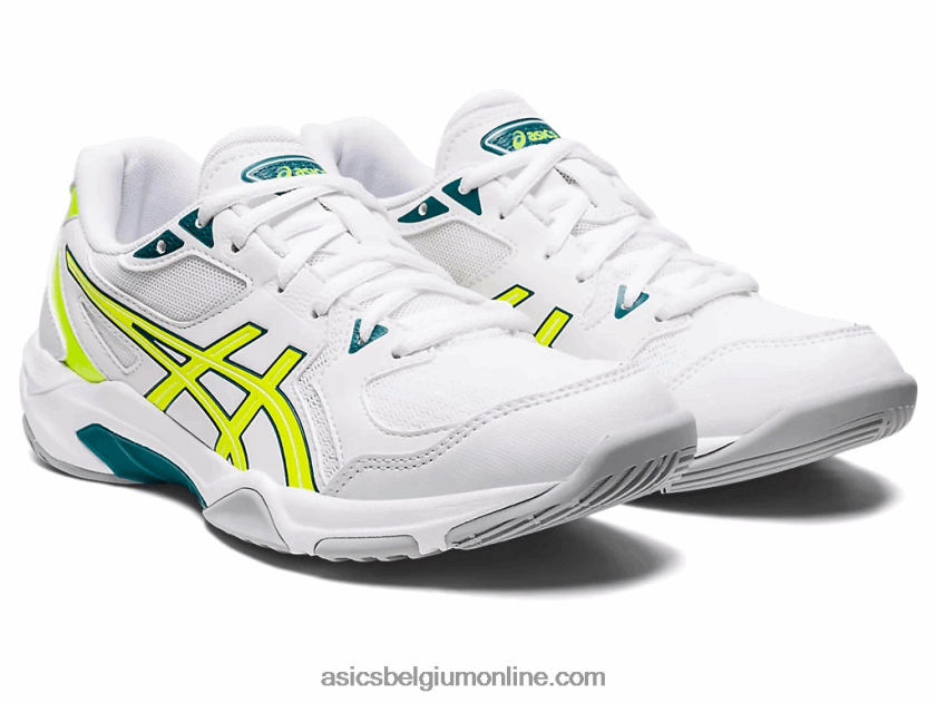 gelraket 10 V6HXR22808 wit/veiligheidsgeel Asics