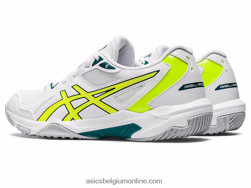 gelraket 10 V6HXR22808 wit/veiligheidsgeel Asics