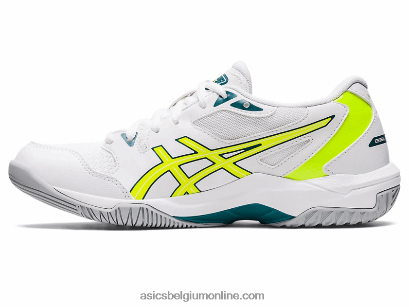 gelraket 10 V6HXR22808 wit/veiligheidsgeel Asics