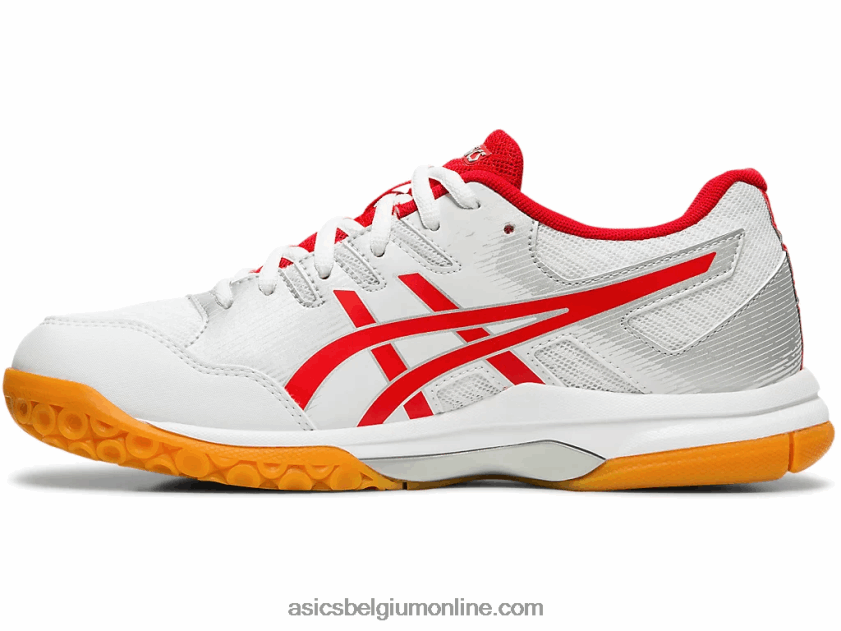 gelraket 9 V6HXR24202 wit/klassiek rood Asics