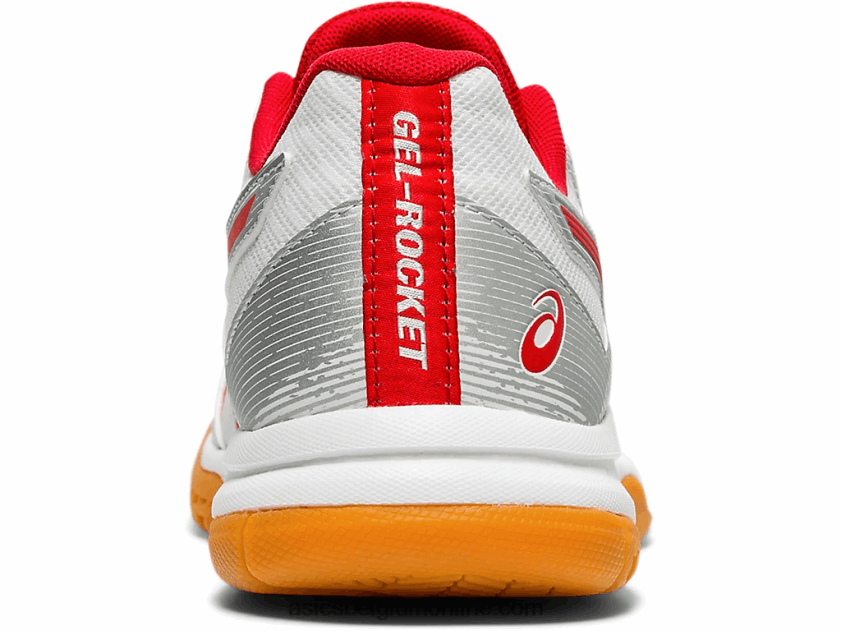 gelraket 9 V6HXR24202 wit/klassiek rood Asics