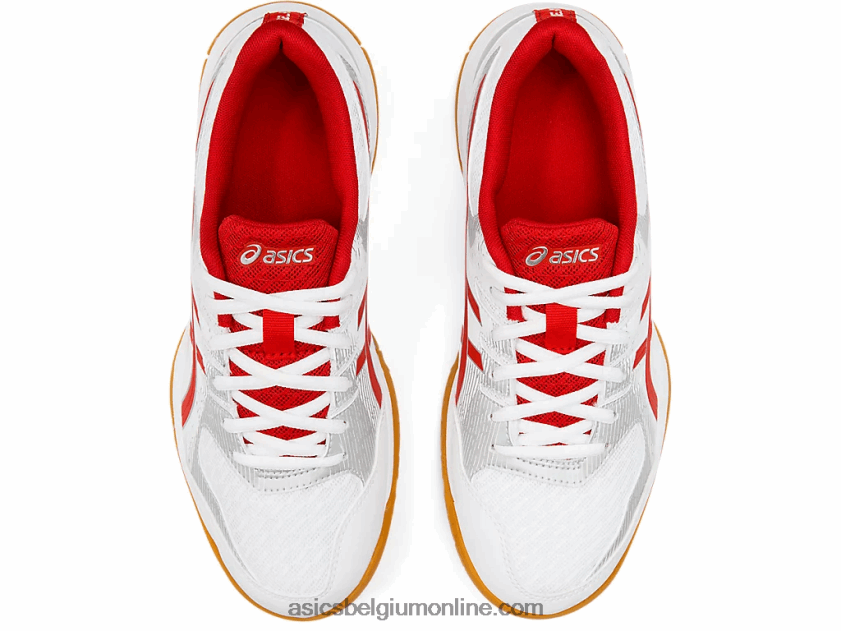 gelraket 9 V6HXR24202 wit/klassiek rood Asics