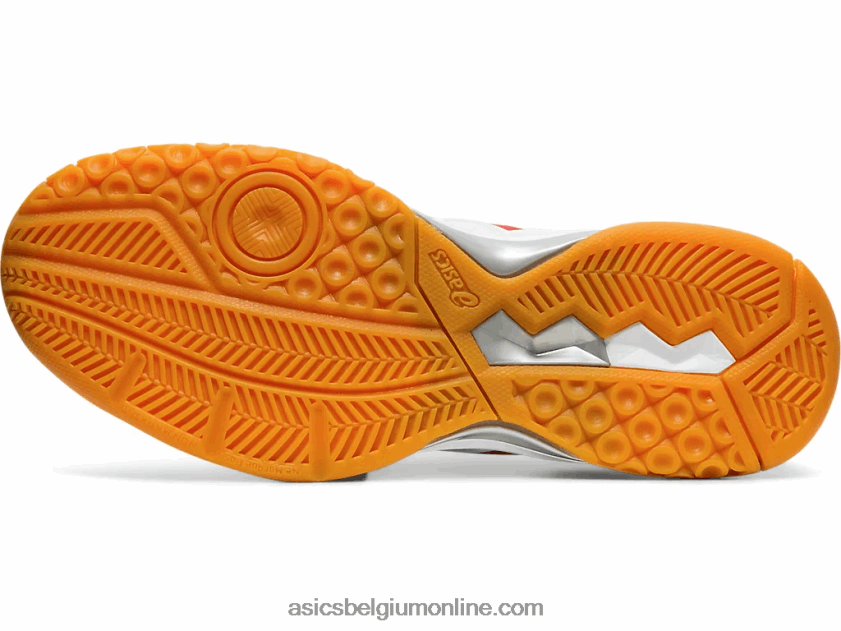 gelraket 9 V6HXR24202 wit/klassiek rood Asics