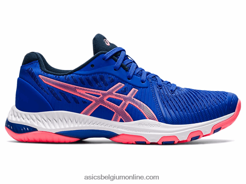 netburner ballistisch ff 2 V6HXR22356 lapis lazuli blauw/laaiend koraal Asics