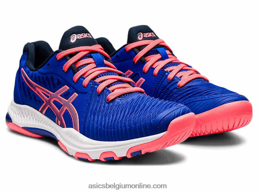 netburner ballistisch ff 2 V6HXR22356 lapis lazuli blauw/laaiend koraal Asics